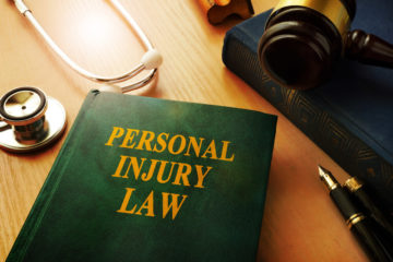 Personal injury law book on the desk of a Radford personal injury lawyer.