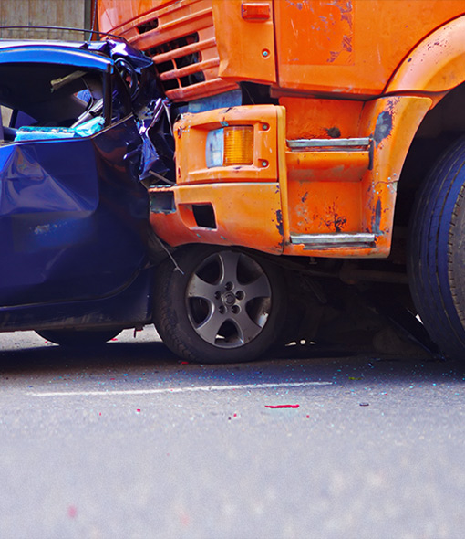 Truck and Car Collision